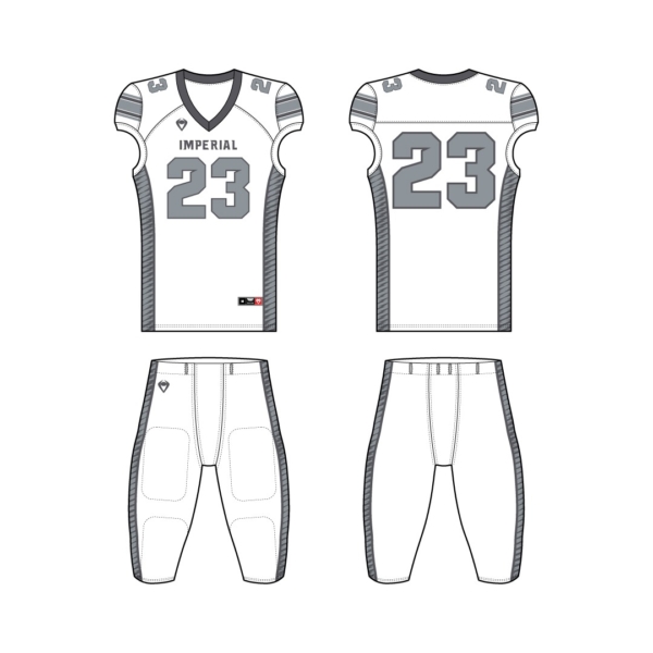 Imperial Point Sublimated Red Zone Football Uniform
