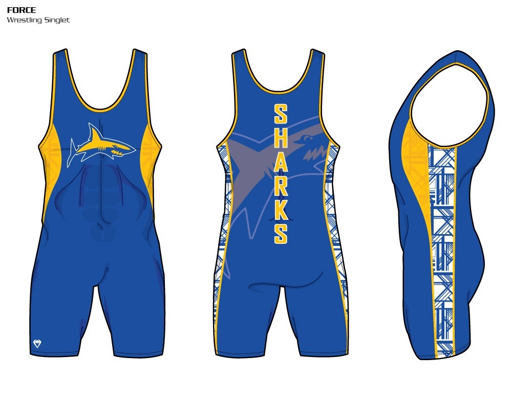 Force Sublimated Wrestling Singlet - Imperial Point