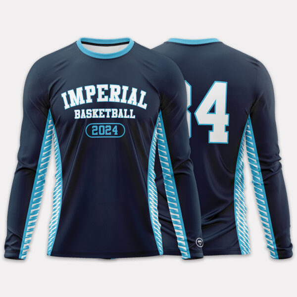 Men’s Sublimated Basketball Shooter Shirt: Sapphire