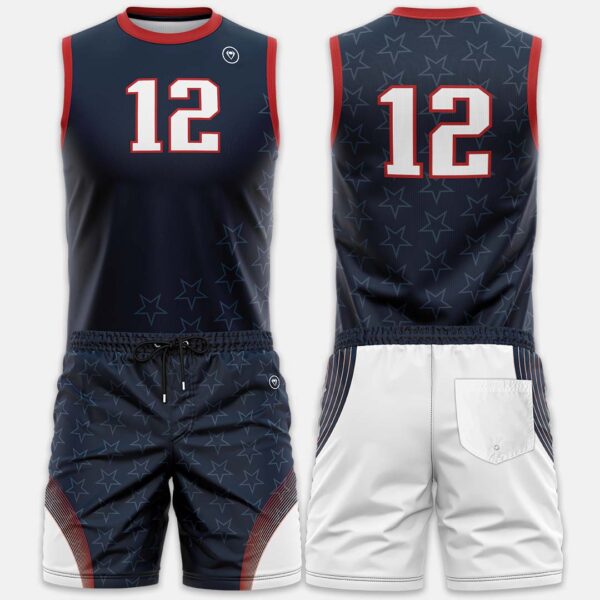 Men’s Sublimated Volleyball Jersey: Stars and Stripes