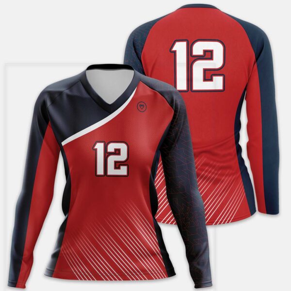 Women’s Sublimated Volleyball Jersey: Patriot